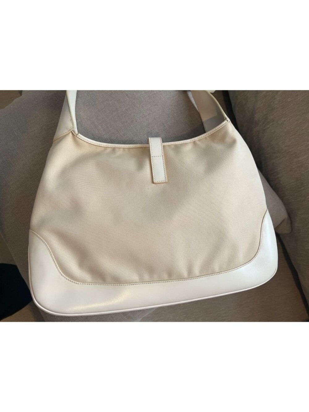 Gucci Jackie Nylon Shoulder Bag SHW & Leather Trim - Picture 12 of 16